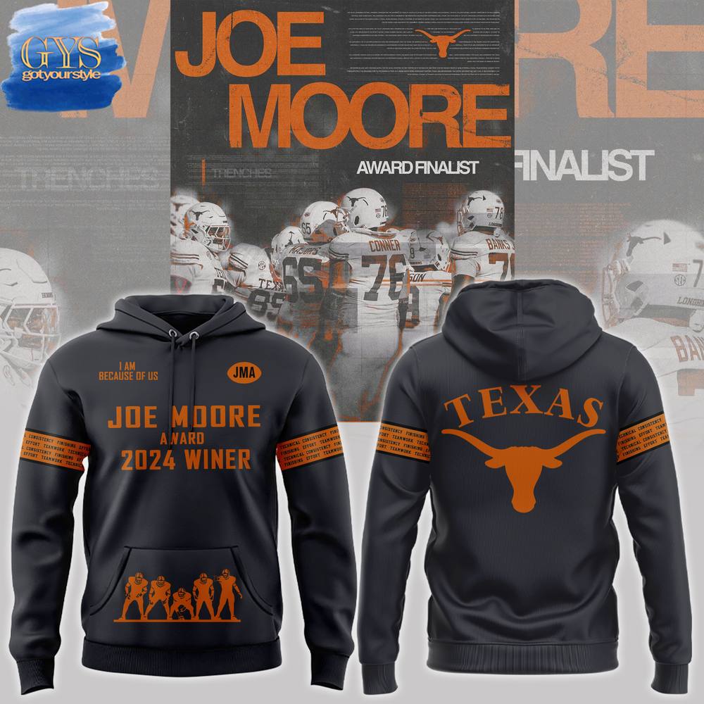Texas Longhorns Joe Moore Award 2024 Limited Edition Hoodie