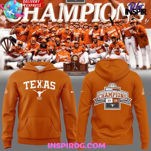 Texas Longhorns Sec Regular Season Title Special Orange Hoodie