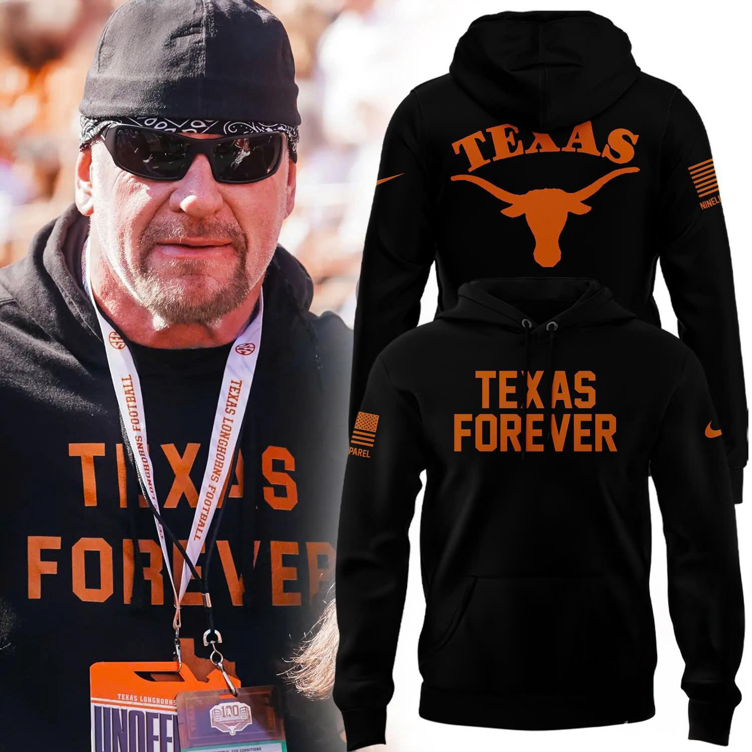 Texas Longhorns Special Edition Texas Forever Hoodie Unique Gifts For Football Lovers