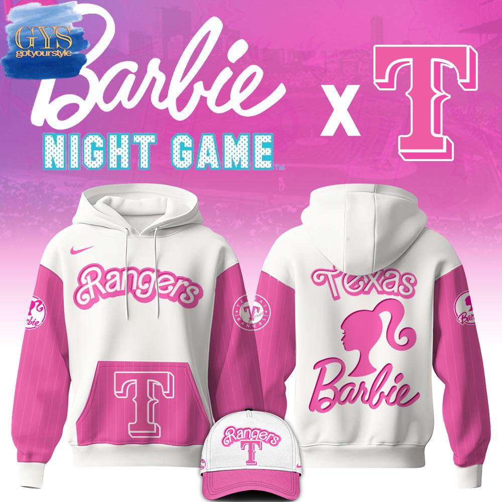 Texas Rangers MLB x Barbie Night Game Limited Edition Hoodie 2025