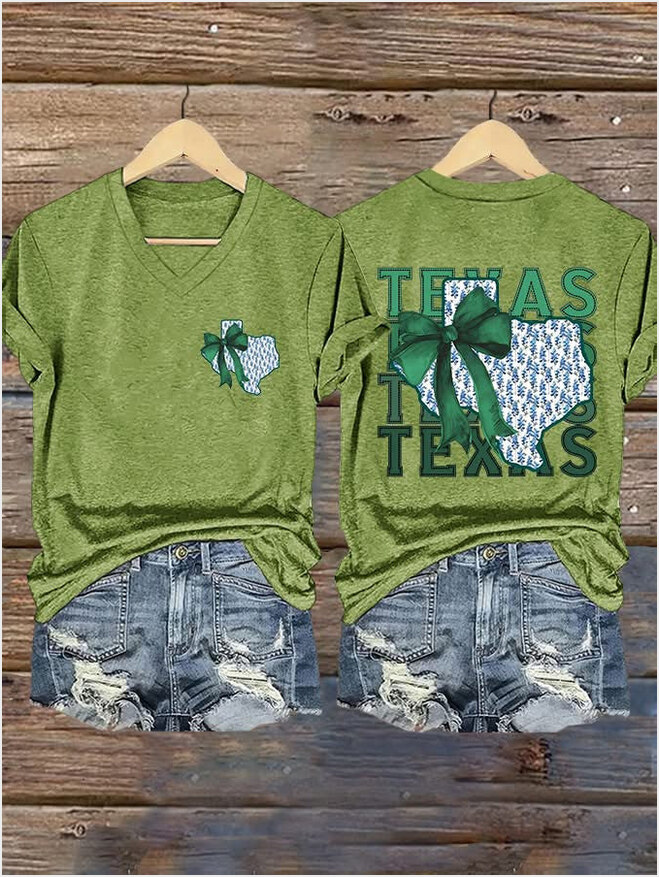 Texas Strong Womens V-neck T-Shirt Patriotic Tees Birthday Gifts For Texans BFF Gifts Ideas