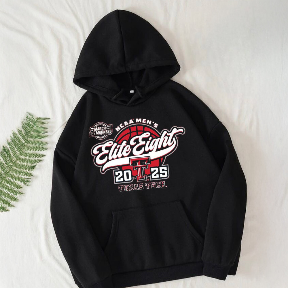 Texas Tech Red Raiders 2025 Elite 8 One Away NCAA Tournament Hoodie Gifts For Basketball Fan