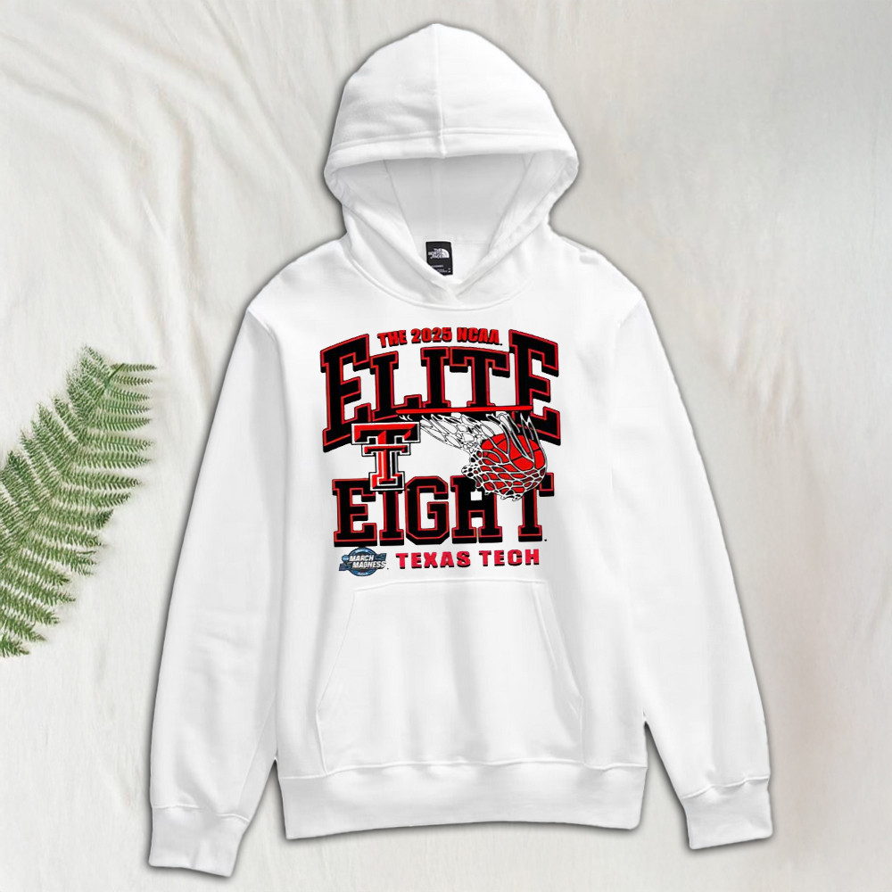 Texas Tech Red Raiders 2025 Elite 8 One Away NCAA Tournament Hoodie Texas Tech Hoodie For Fans