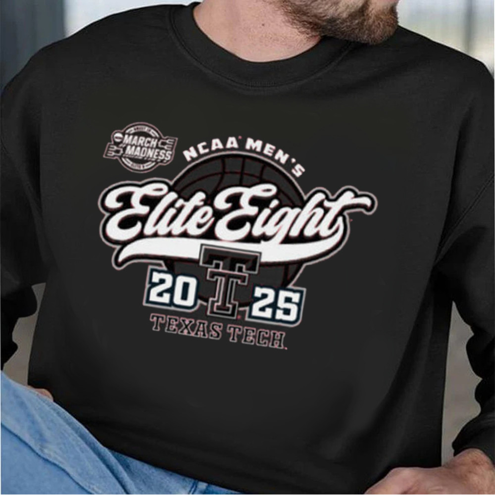 Texas Tech Red Raiders 2025 Elite 8 One Away NCAA Tournament Sweatshirt Basketball Lover Gift
