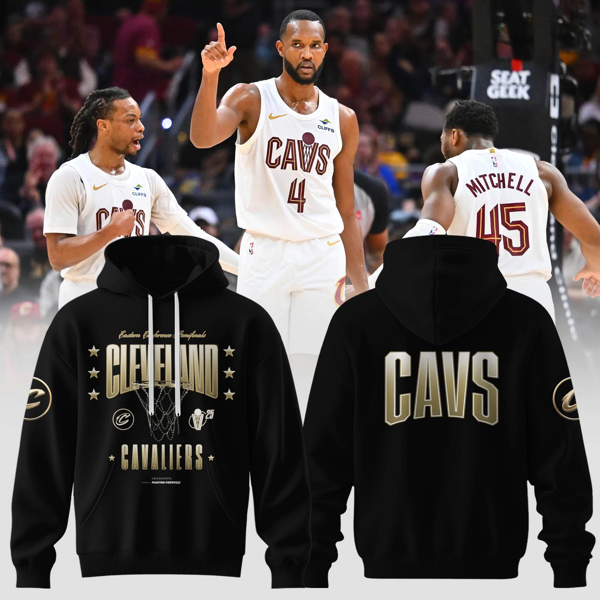 The 2025 Cleveland Cavaliers Playoff Hoodie Unique Basketball Gifts