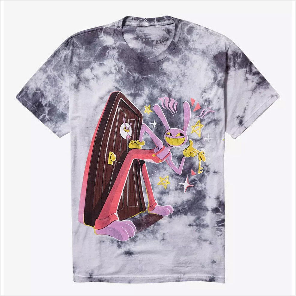 The Amazing Digital Circus Jax Tie Dye T-Shirt TADC Merch The Amazing Digital Circus Merch