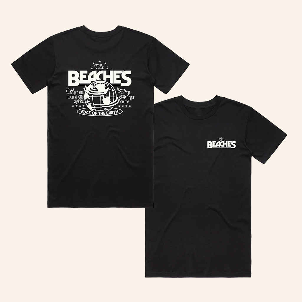 The Beaches Band Merch Edge Of The Earth Black T-Shirt Gifts For Music Fans