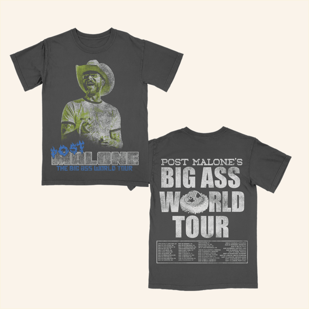 The Big Ass World Tour T-Shirt Post Malone Merch For Fan Gifts For Father Gifts For Friends