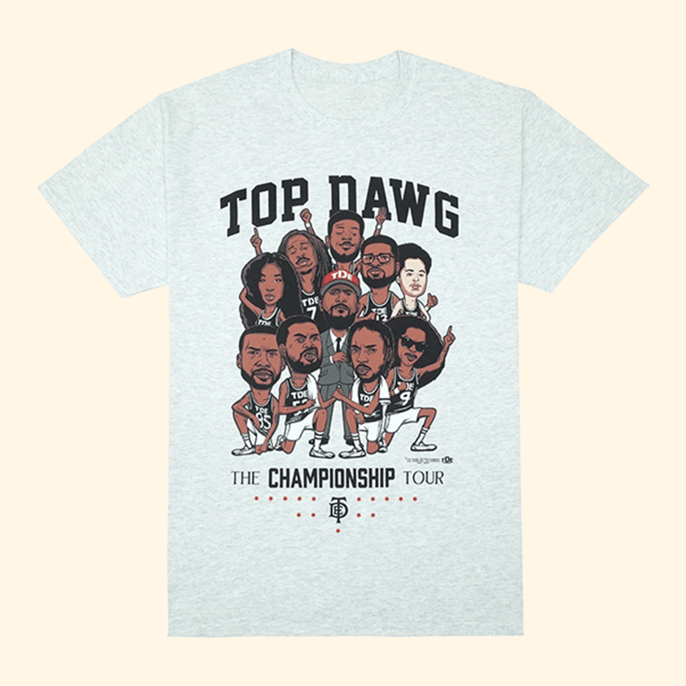 The Championship Tour T-Shirt TDE Merch Top Dawg Entertainment Merch Good Gifts For Dad