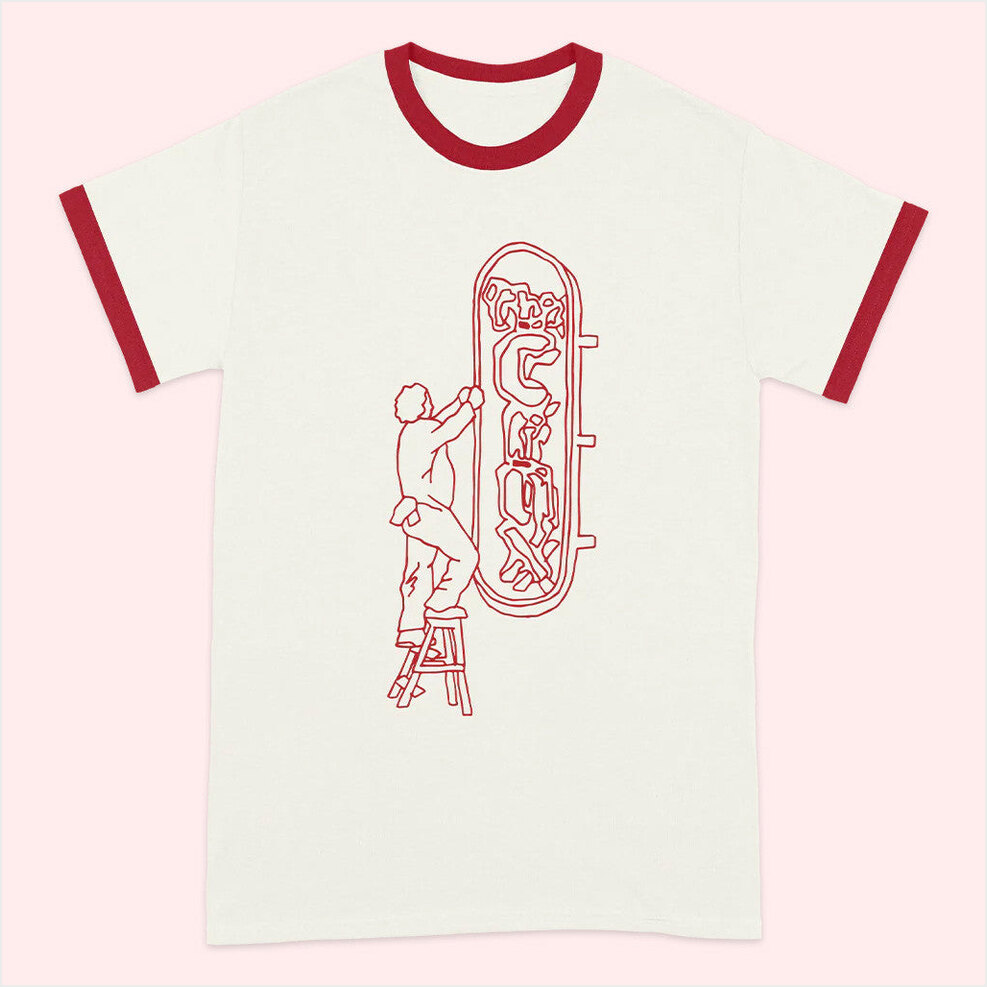 The Crux Sign Ringer T-Shirt DJO Merch BFF Birthday Gifts Ideas Christmas Presents