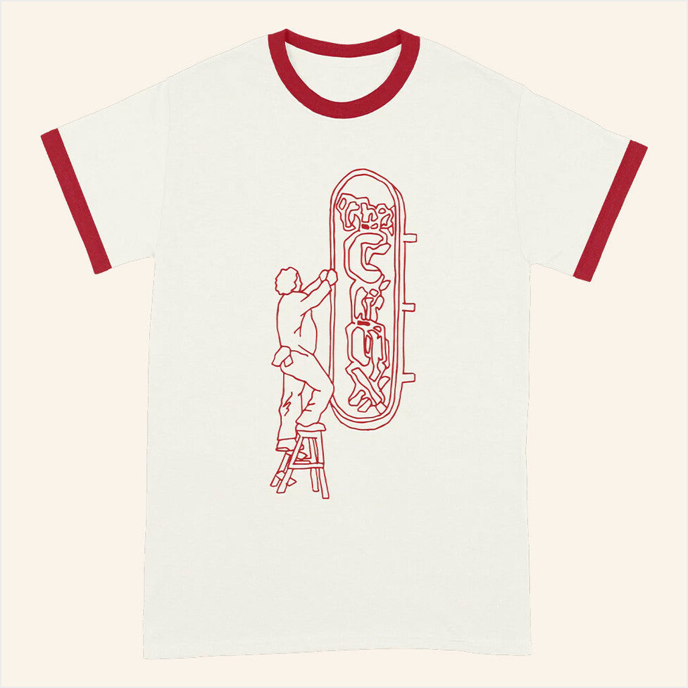 The Crux Sign Ringer T-Shirt DJO Music Merch Birthday Gift Ideas Christmas Presents