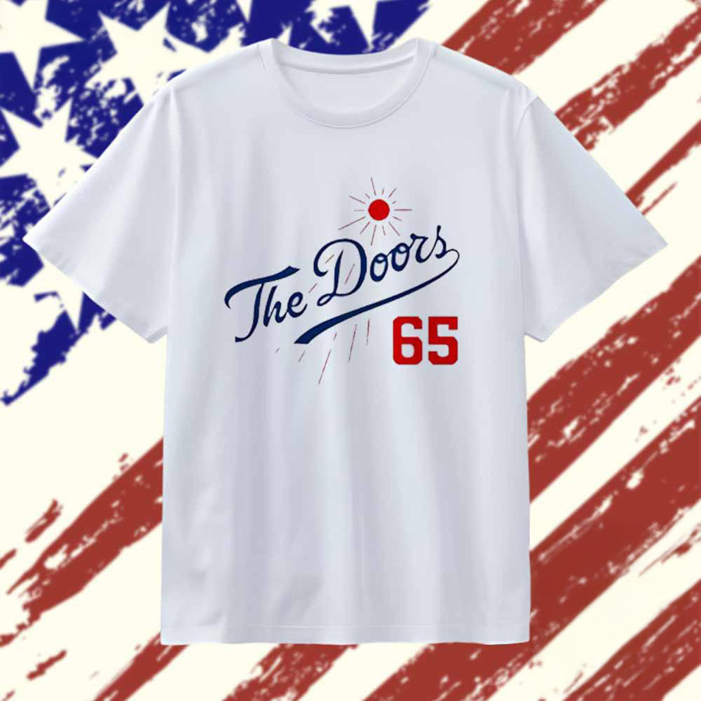 The Doors Summer Baseball 65 Los Angeles Dodgers T-Shirt Unique Gifts For Baseball Fans
