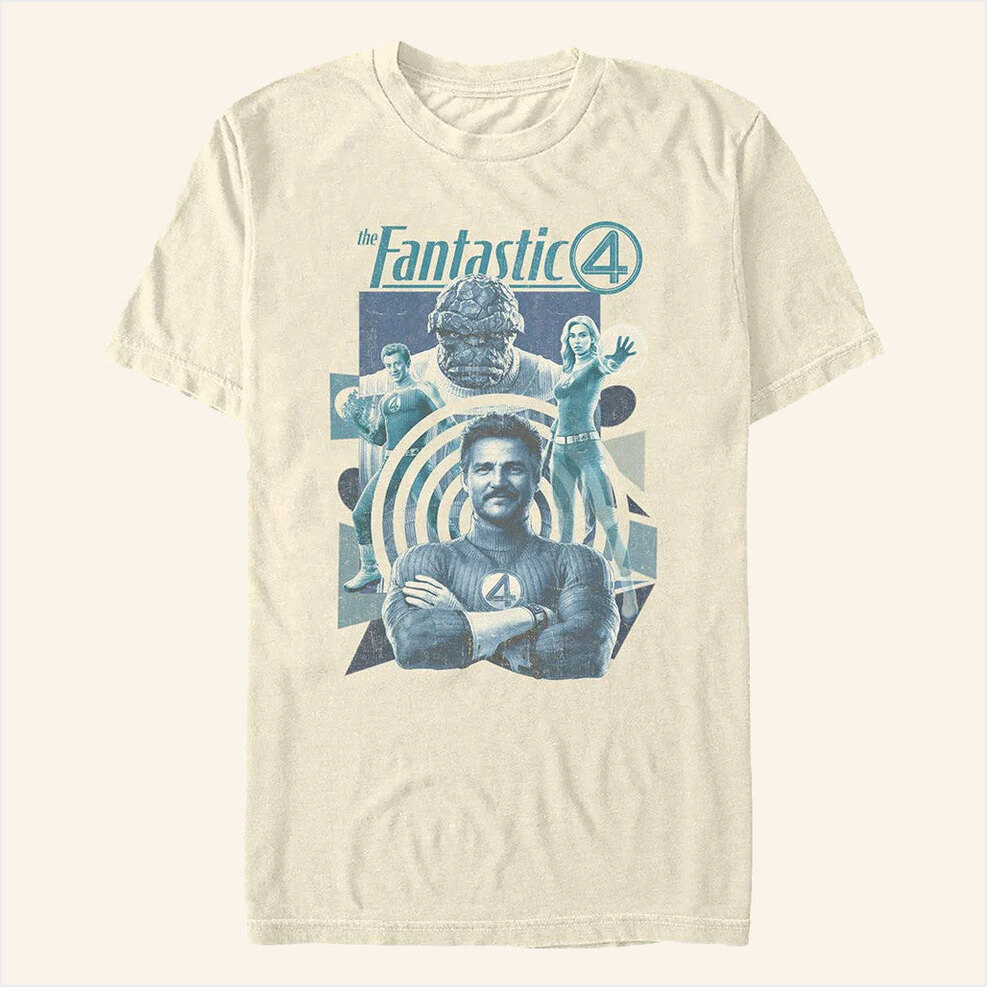 The Fantastic Four First Steps Greatest Heroes T-Shirt Cinemark Merch Best Gifts For Husband