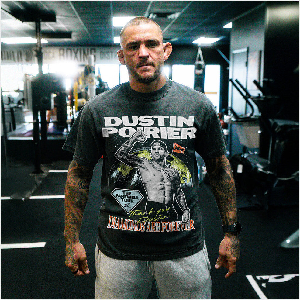 The Farewell Tour T-Shirt Full Violence X Dustin Poirier Merch Birthday Gifts For Fans