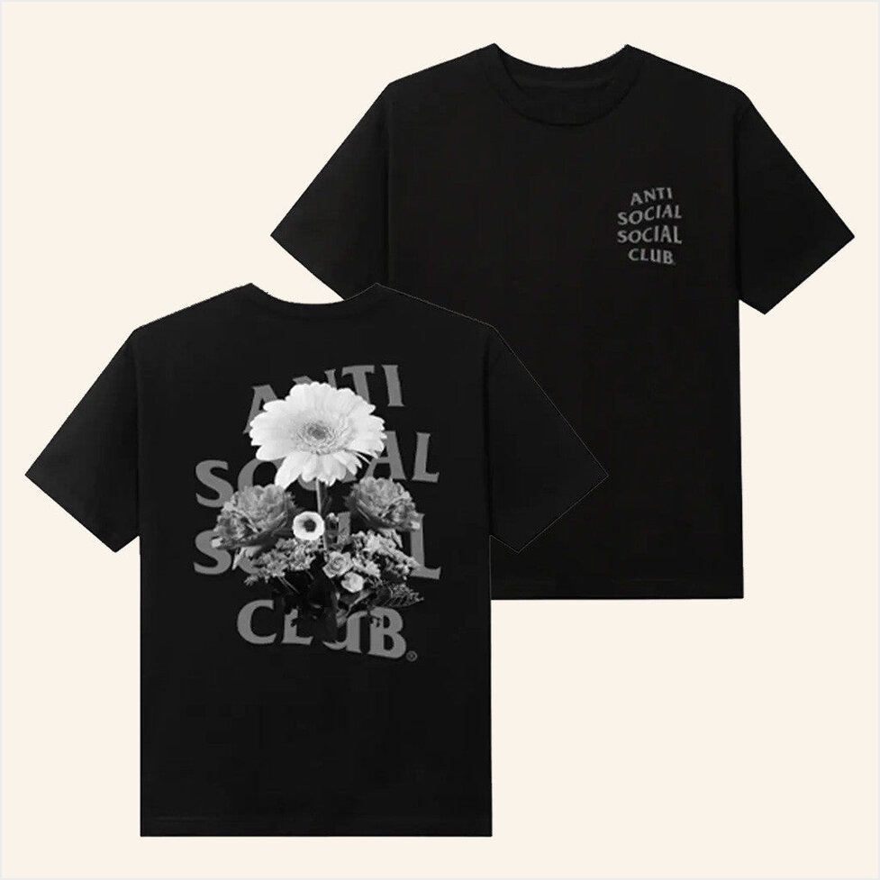 The Ghost Of You And Me Black T-Shirt Anti Social Social Club Merch Birthday Gifts For Sister