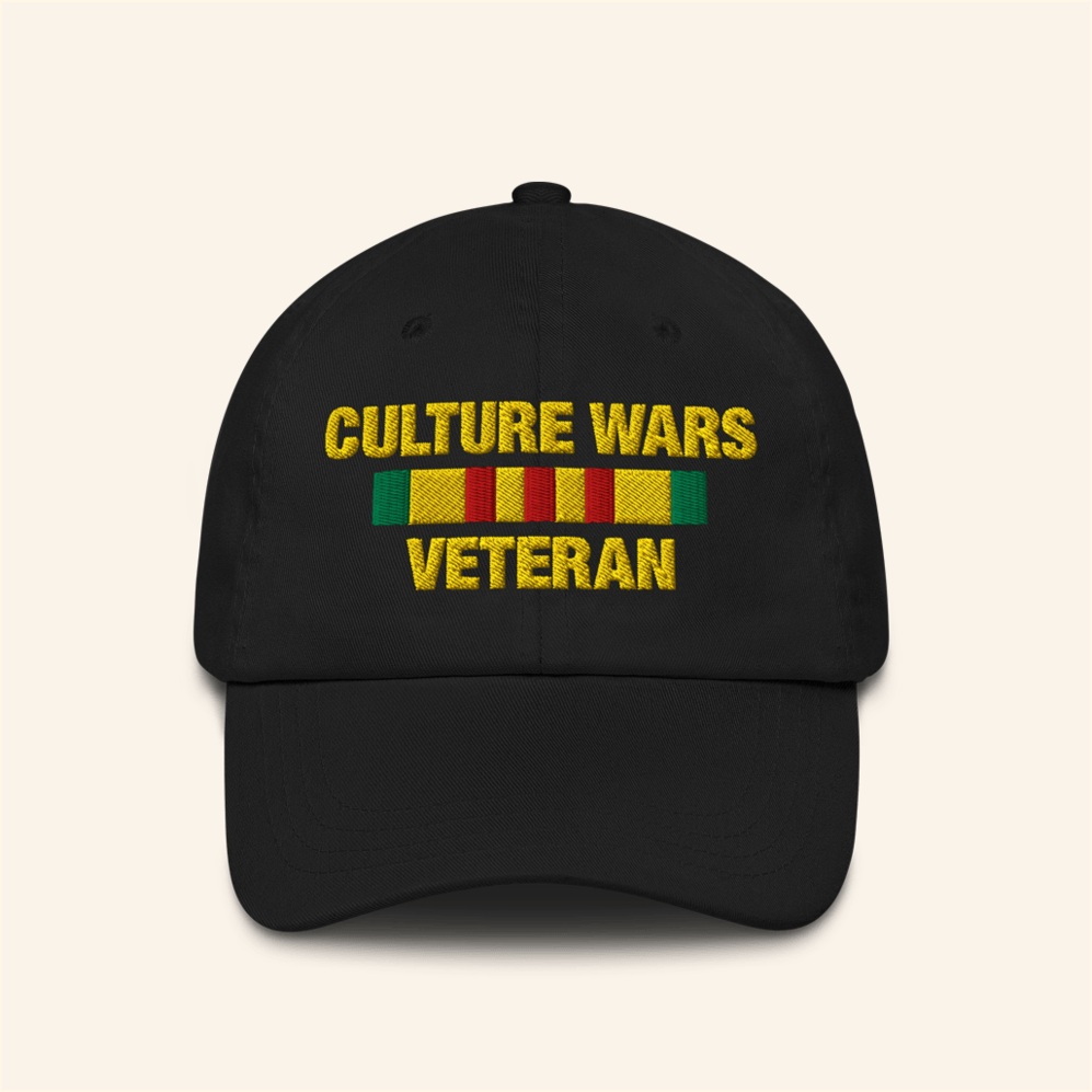 The Good Shirts Merch Culture Wars Veteran Embroidered Hat Gifts For Dad Birthday Gift Ideas