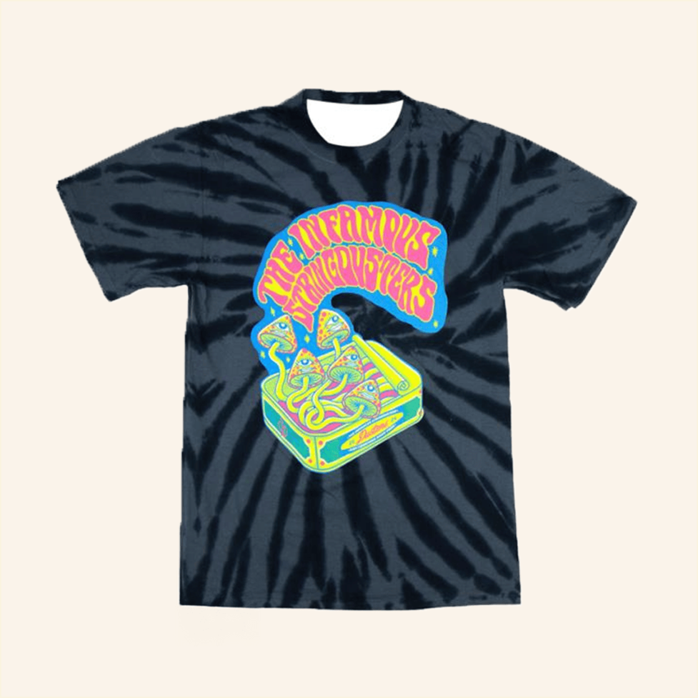 The Infamous Stringdusters Fungus Tie Dye Shirt The Stringdusters Merch Gifts For Husband