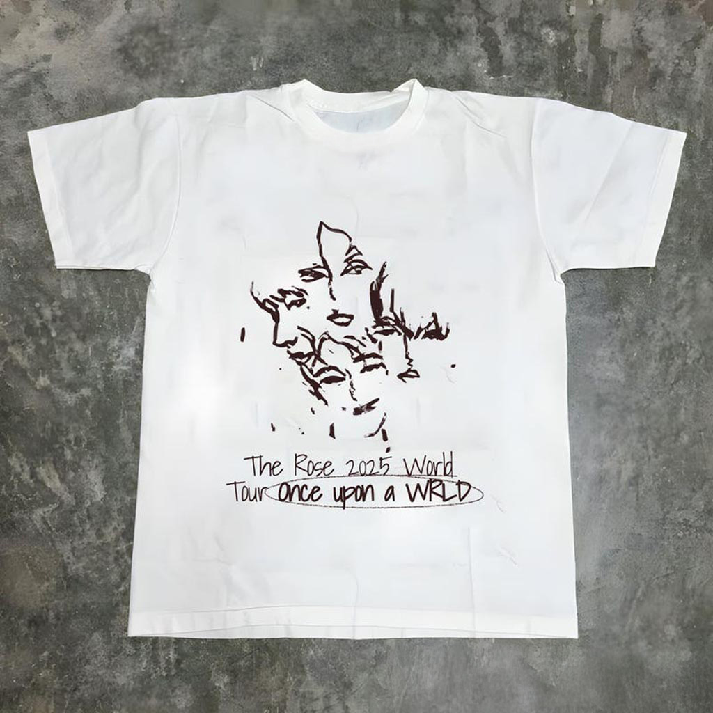 The Rose Once Upon A WRLD Tour Shirt The Rose 2025 World Tour T-Shirt The Rose WRLD Road Map