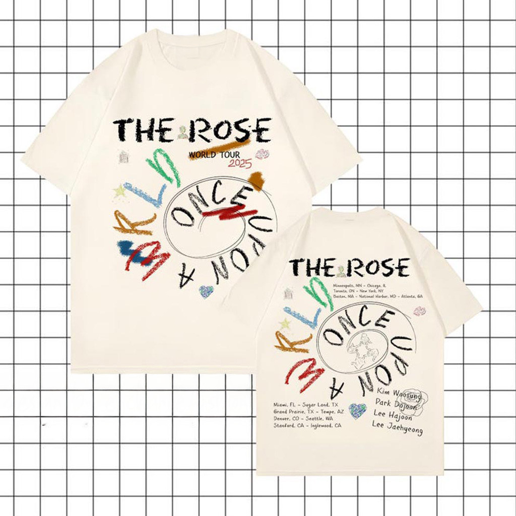 The Rose Once Upon AWRLD Tour Shirt The Rose WRLD Road Map T-Shirt The Rose WRLD Album