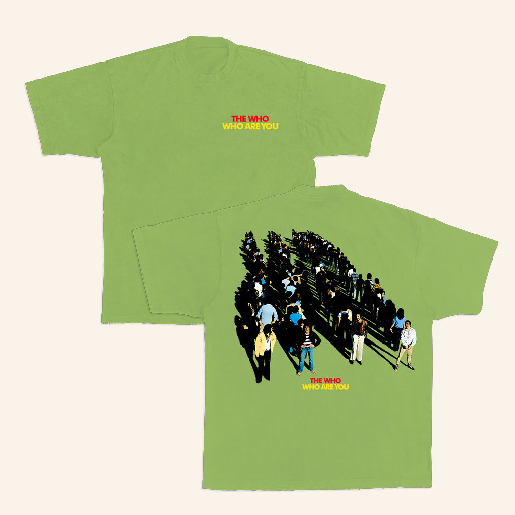 The Who Merch Who Are You Green Group Photo Shirt Gifts For Best Friends
