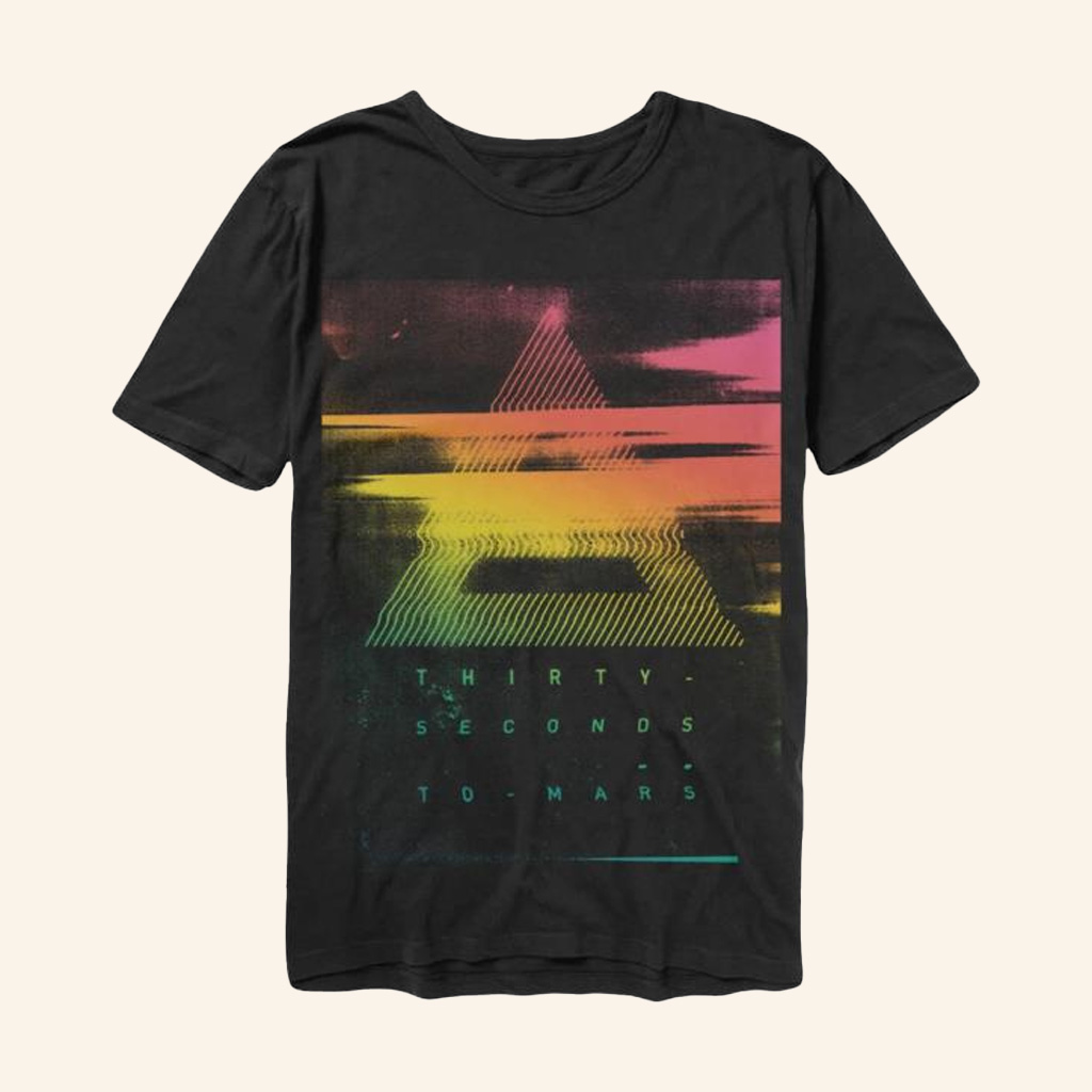 Thirty Seconds To Mars Merch Triad Smear Multicolor T-Shirt Gift For Him