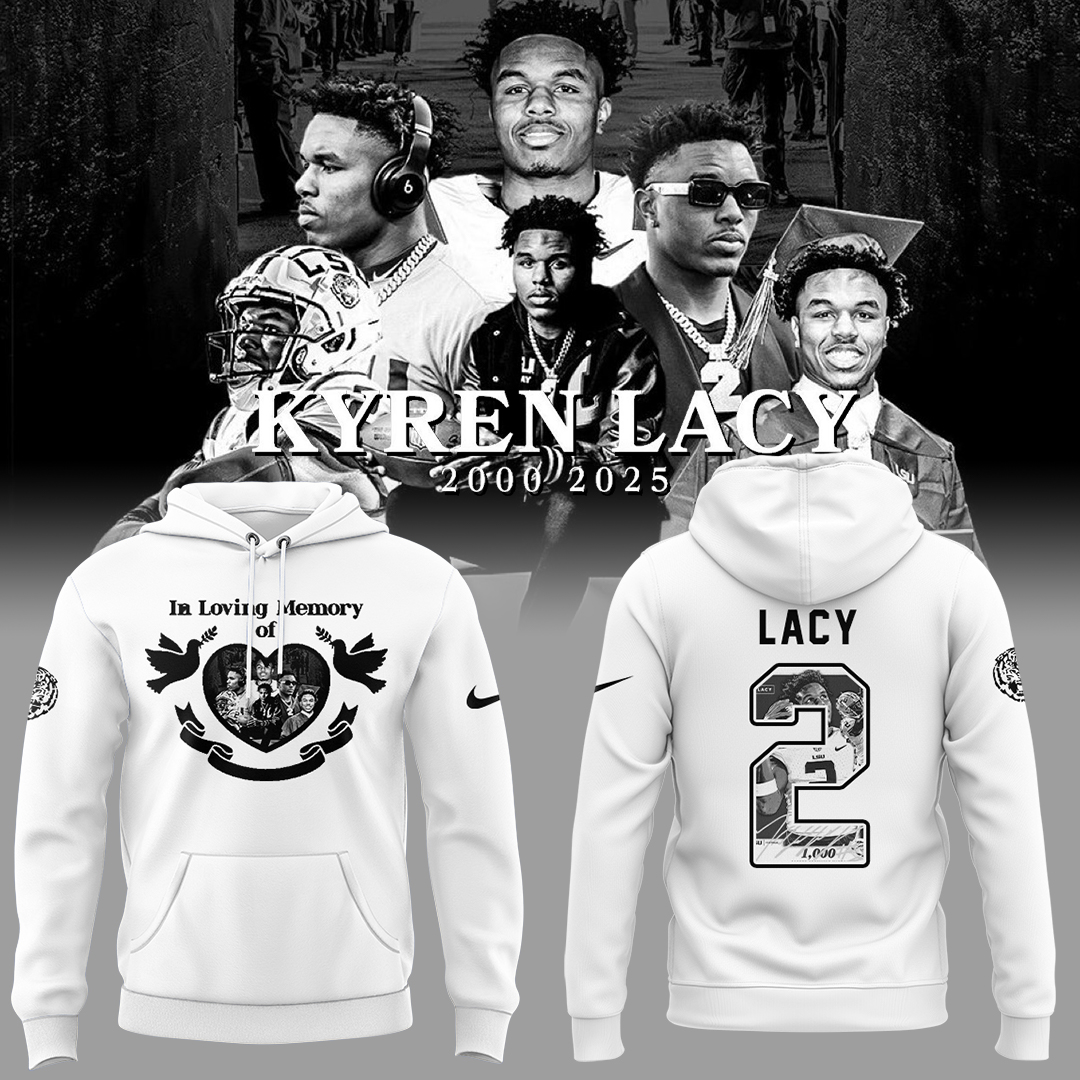 Tigers Football Rip Lacy White Hoodie Cool Gifts For Football Players