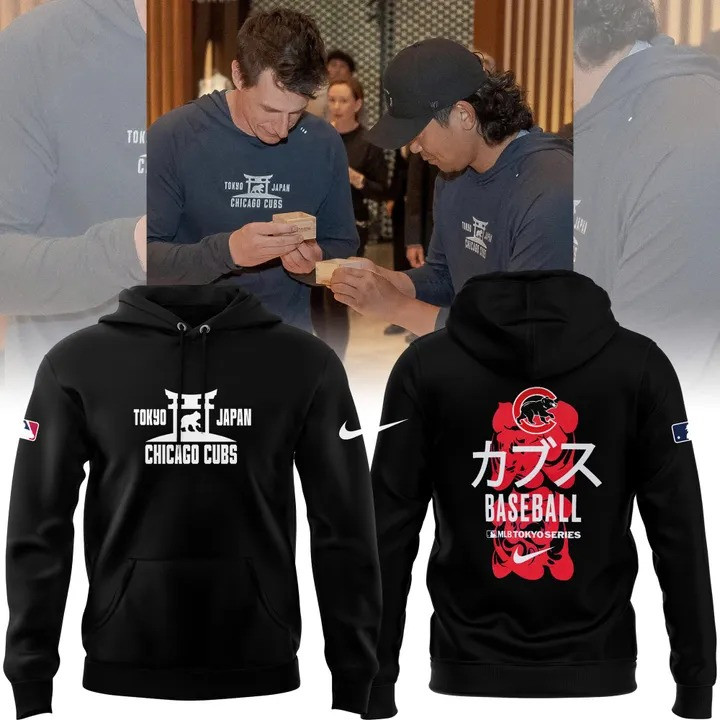 Tokyo Japan Chicago Cubs Hoodie MLB World Tour Tokyo Series Baseball Fan Merch