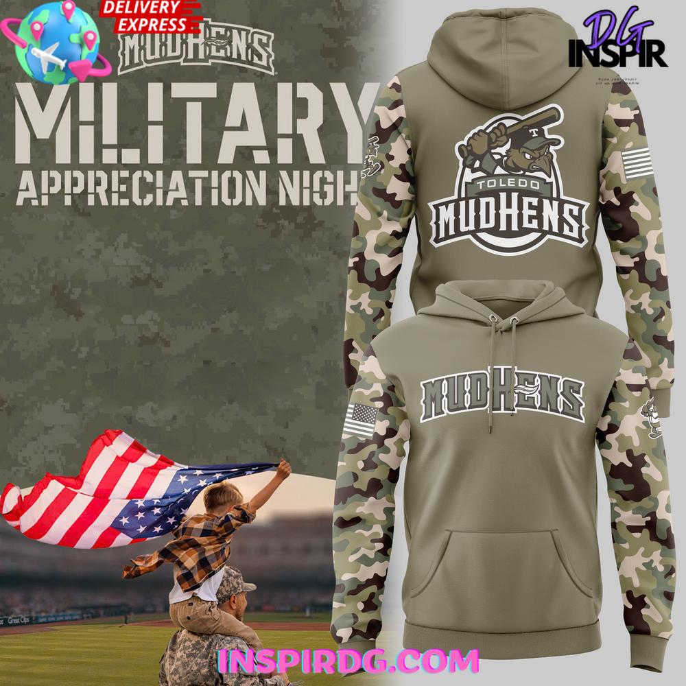 Toledo Mud Hens Military Appreciation Night 2025 Hoodie T-shirt Sweatshirt All Merchandise