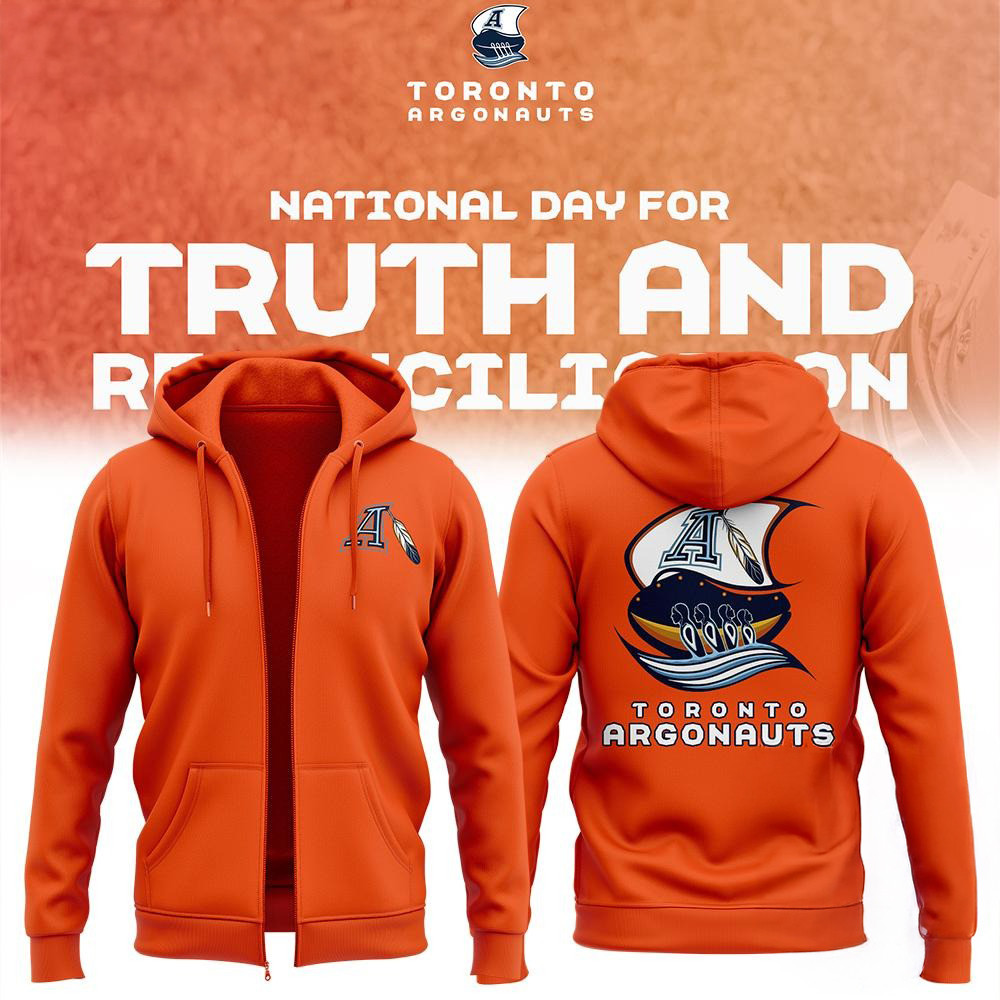 Toronto Argonauts Truth And Reconciliation  Zip Hoodie Canadian Football Fans Gift