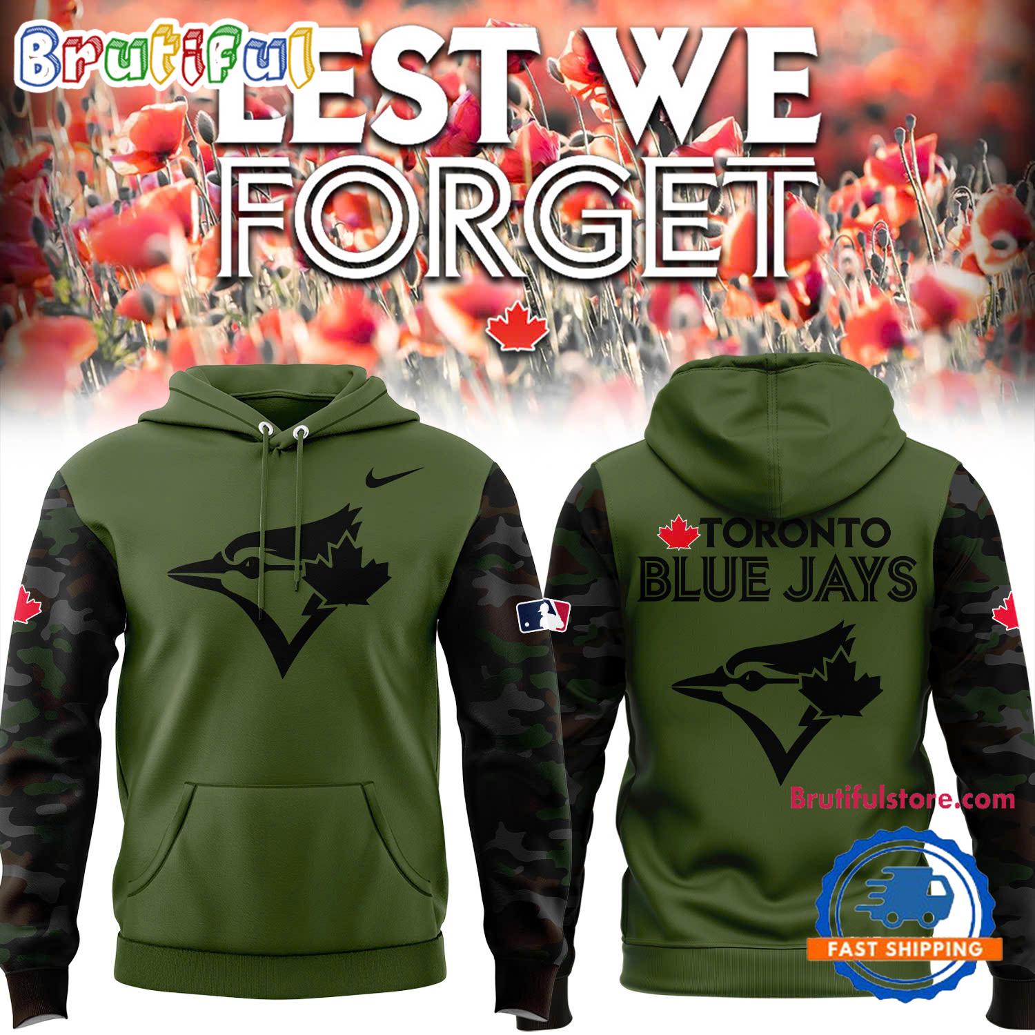 Toronto Blue Jays Baseball Team Special Lest We Forget 2024 Hoodie
