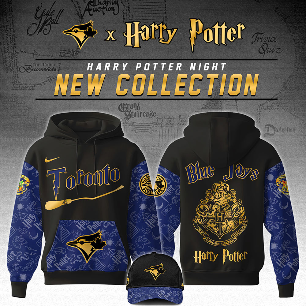Toronto Blue Jays MLB x Harry Potter Night Game  Edition Hoodie Baseball Team Gift Ideas