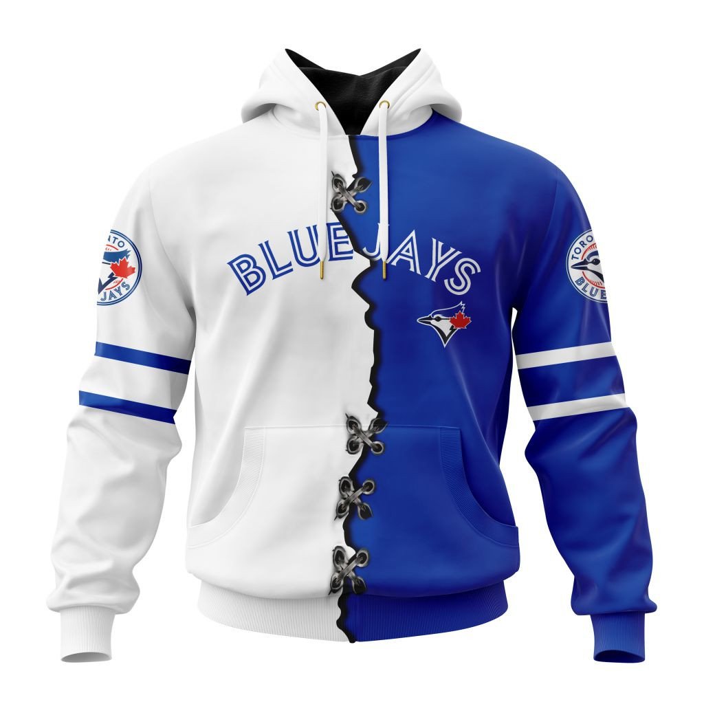 Toronto Blue Jays Personalized Mix Jersey Hoodie