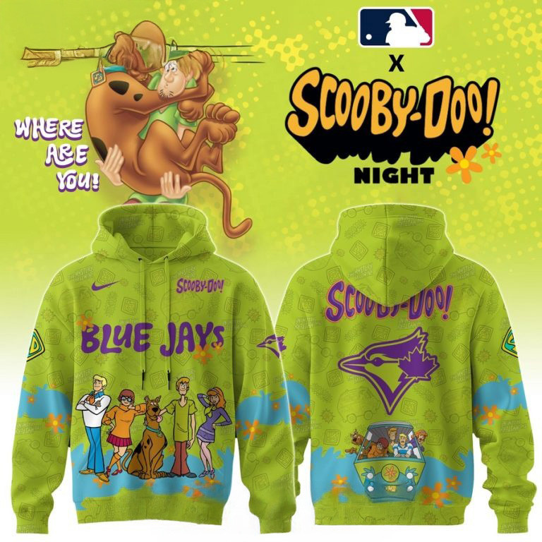 Toronto Blue Jays Scooby Doo Night 3D Hoodie Baseball Player Gift Ideas