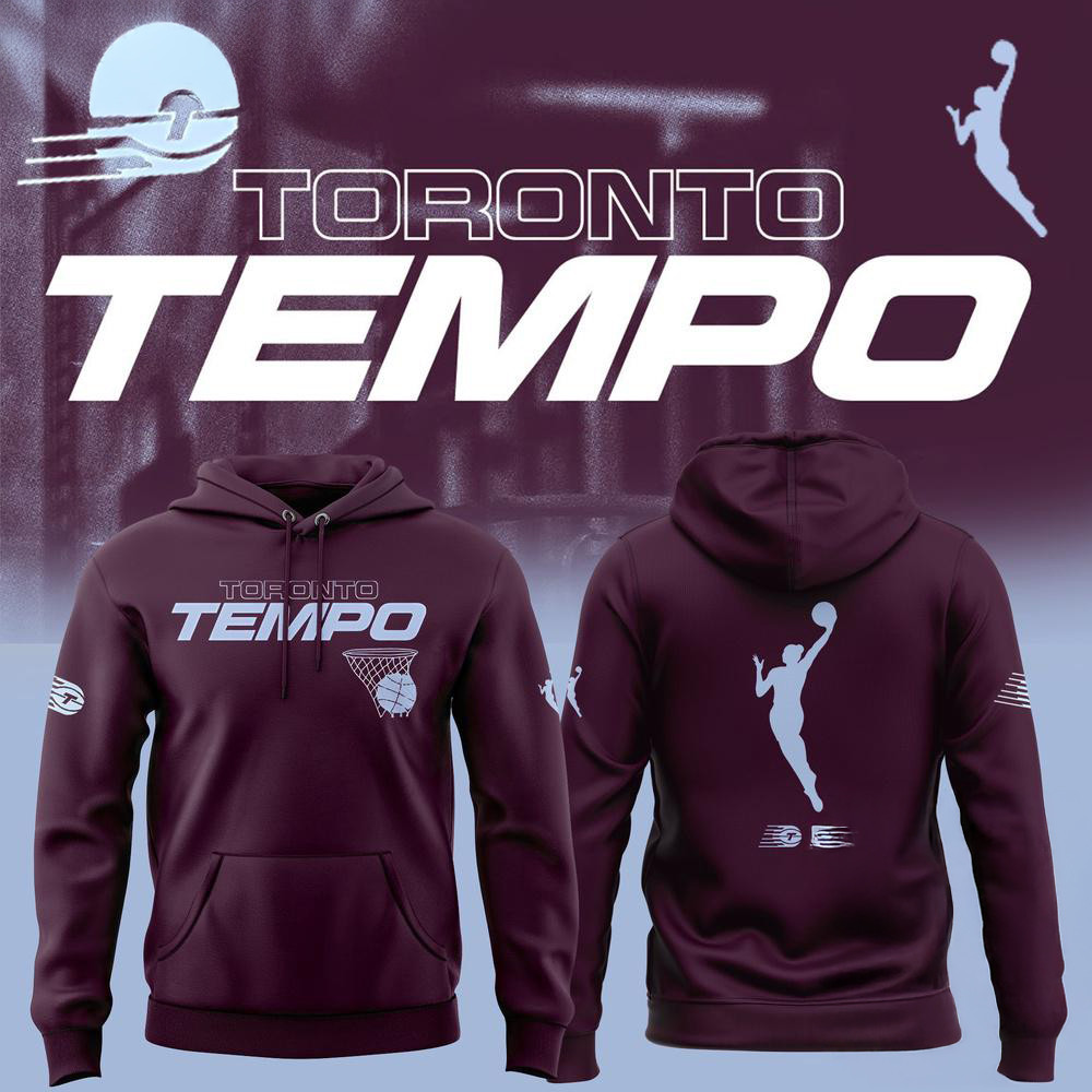 Toronto Tempo 2025 Black Hoodie Gift Ideas For Basketball Lovers