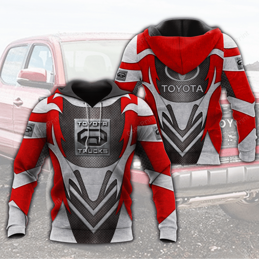 Toyota Truck Fan Gift Version Unisex Cartoon 3d Hoodie Zip Hoodie
