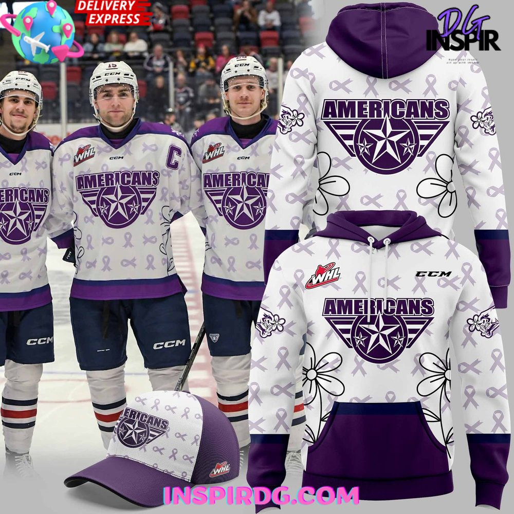 Tri-City Americans Alzheimers Awareness Special Hoodie