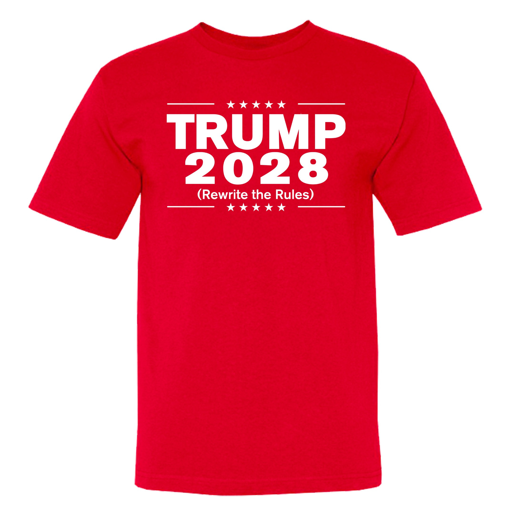 Trump 2028 Merch T-Shirt Rewrite The Rules Donald Trump 2028 Campaign Merch Apparel