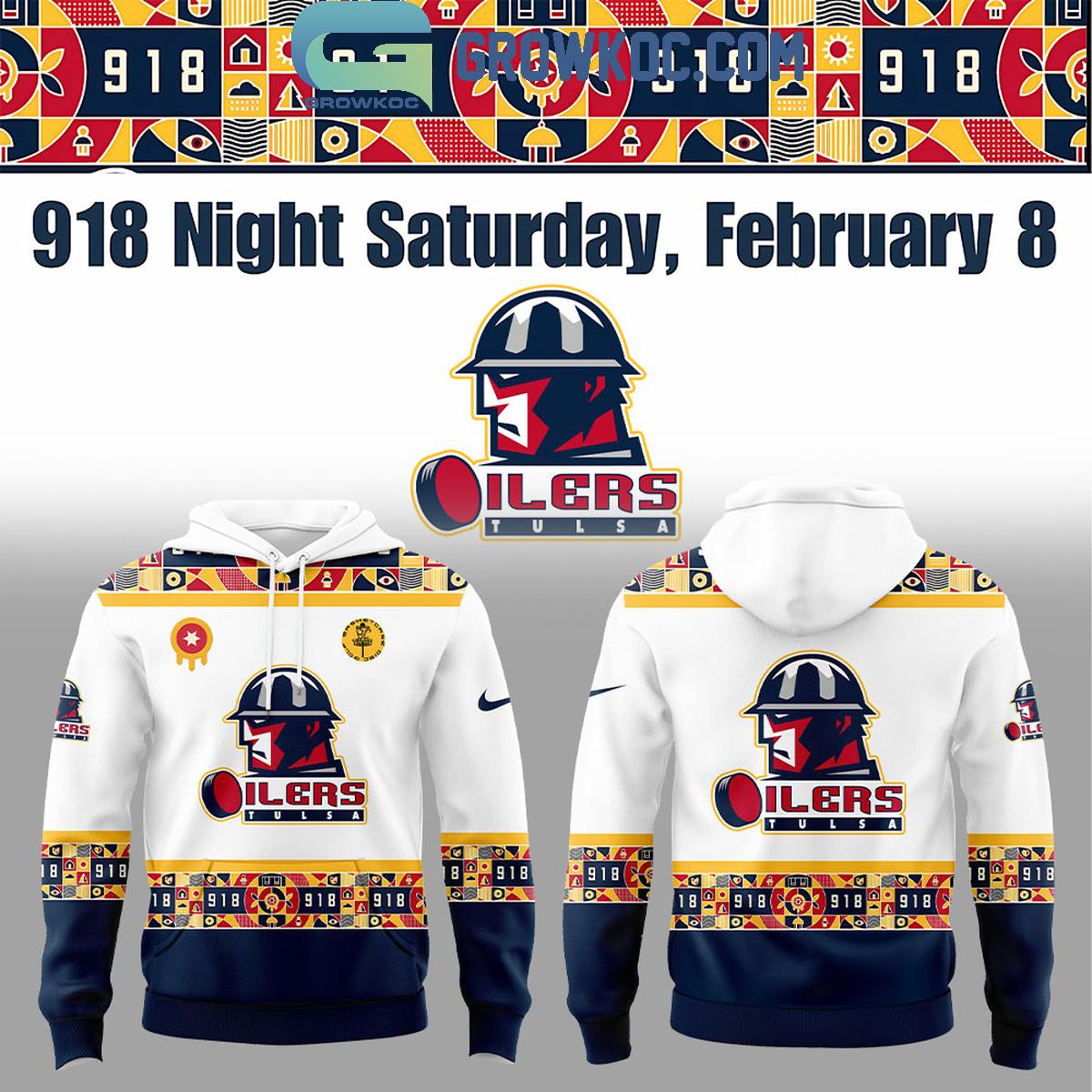 Tulsa Oilers 918 Night Hoodie T Shirt