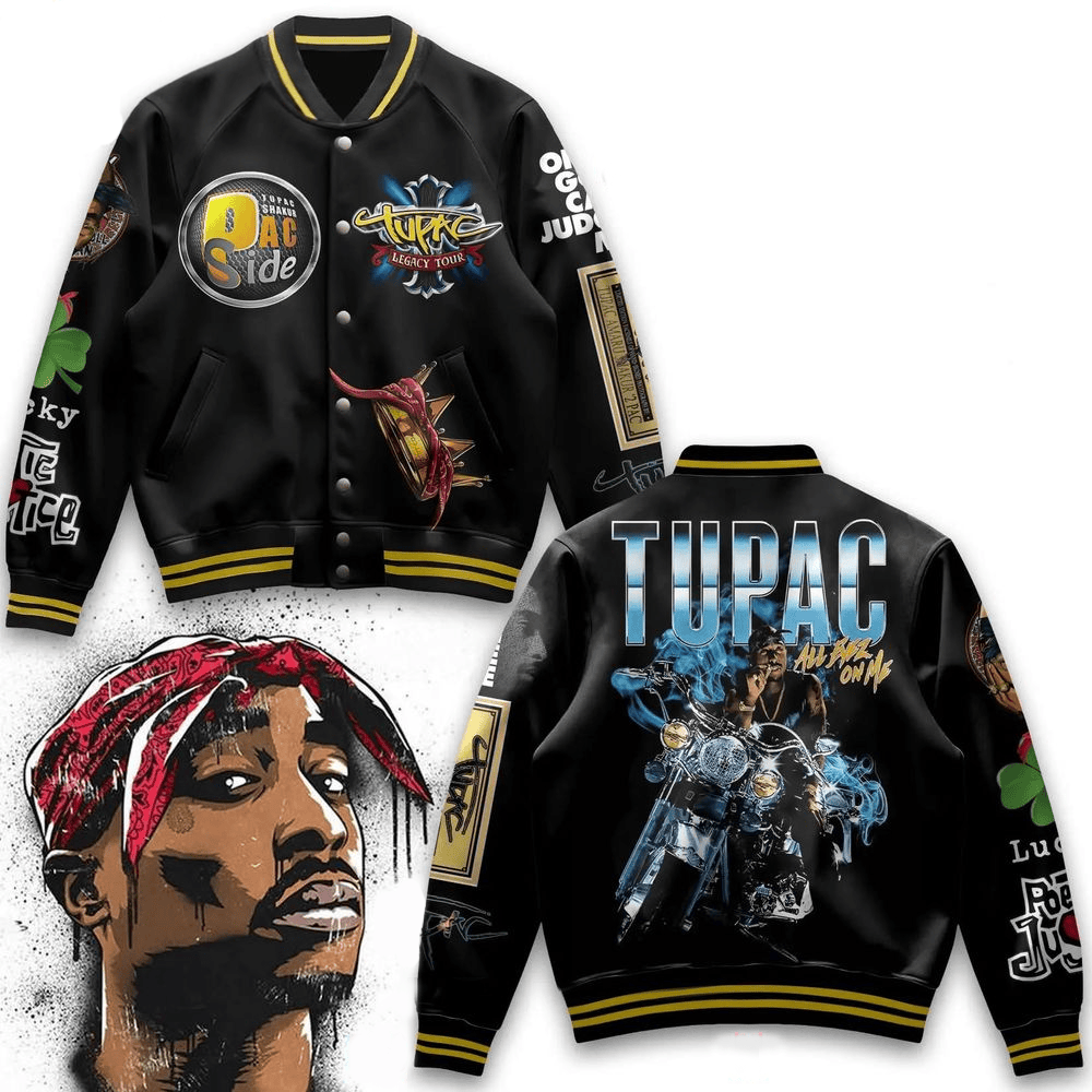 Tupac Shakur Legacy Tour Varsity Jacket Tupac Shakur Merch Fathers Day Presents For Son