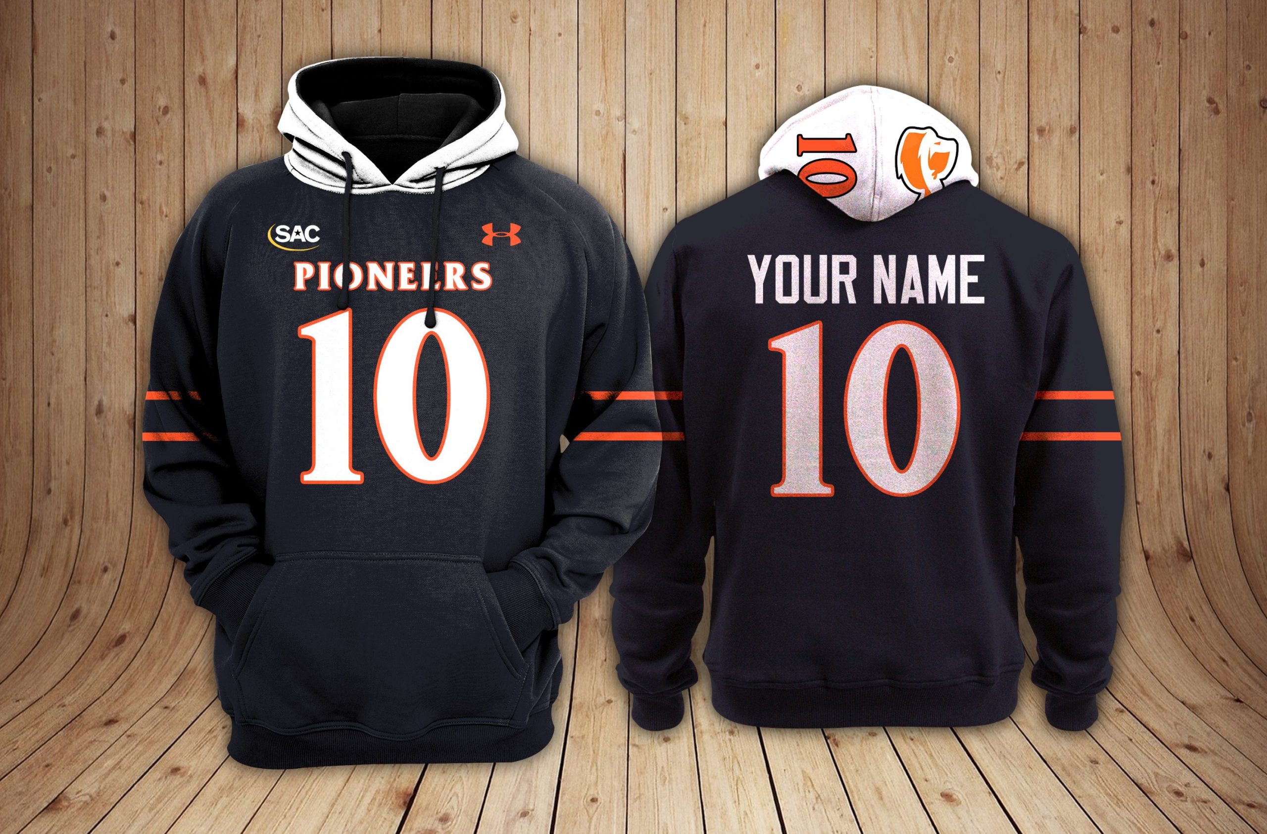 Tusculum University Football Custom 3D printed Sweatshirt Hoodie Zipped Hoodie