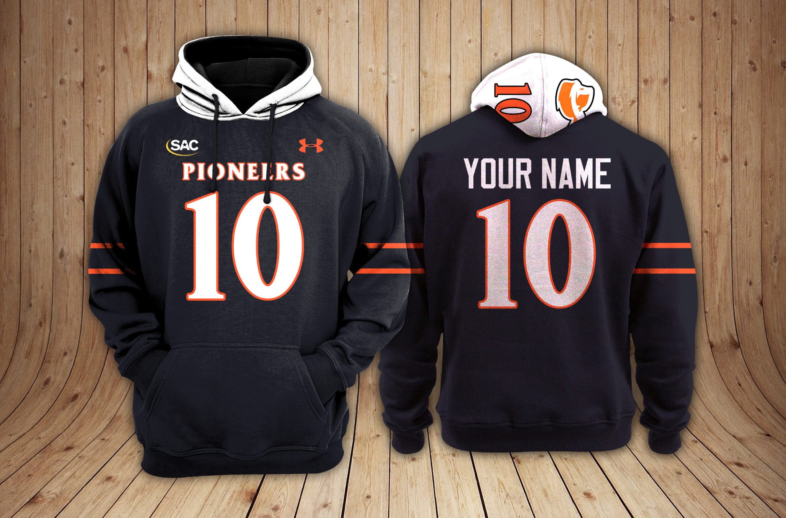 Tusculum University Football NCAA Custom 3D Hoodie PT35030