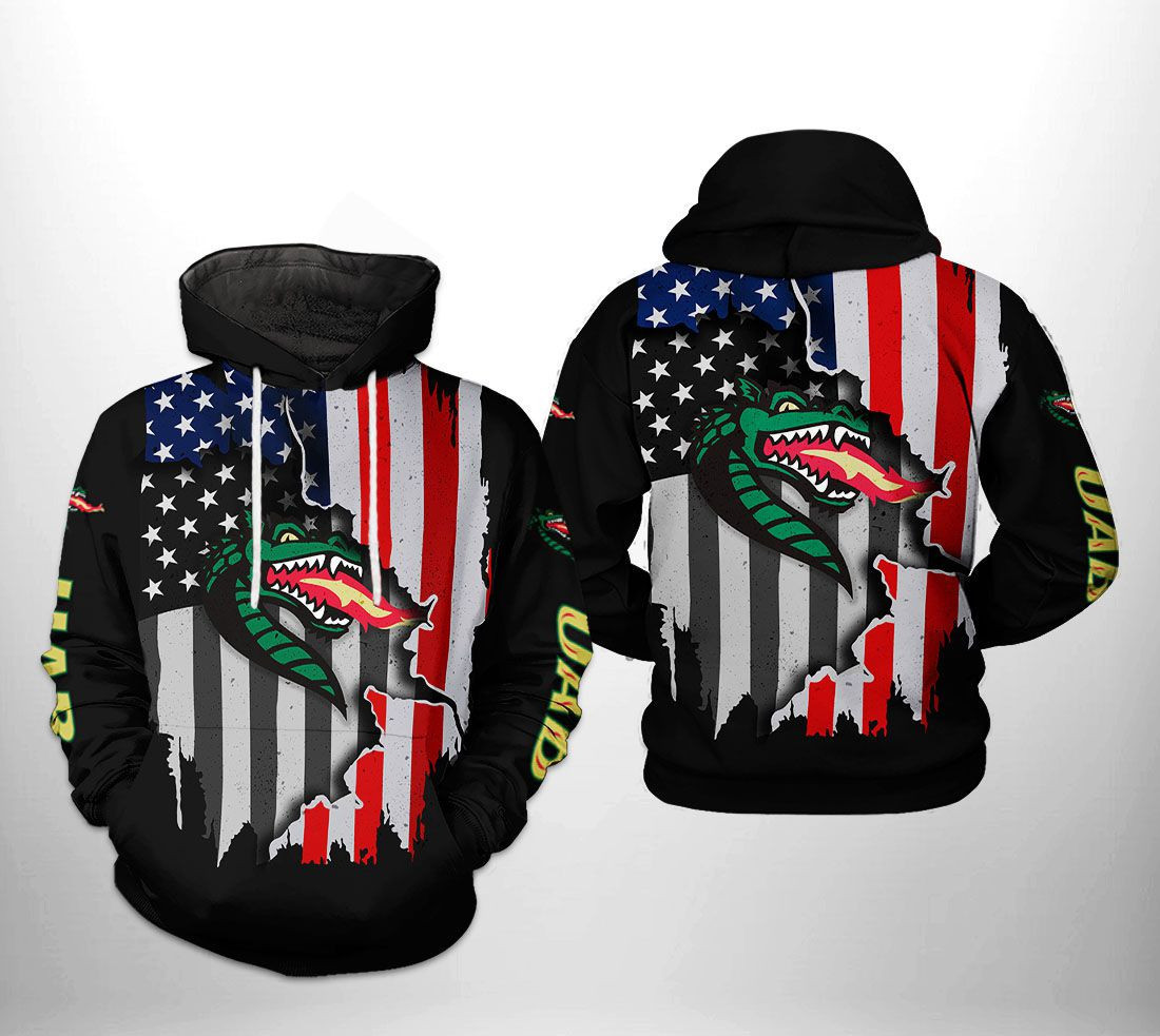 UAB Blazers NCAA US Flag Hoodie  Zip Hoodie Version 257