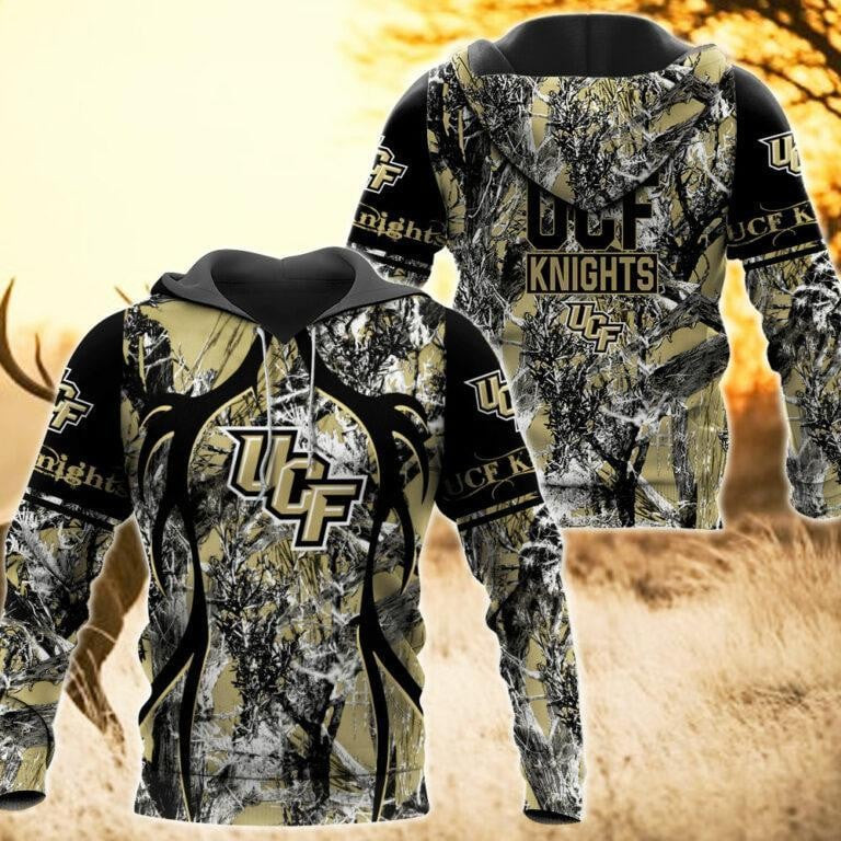 UCF Knights Camo Hunting 3D printed Sweatshirt Hoodie Zipped Hoodie