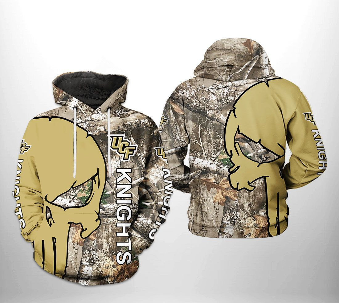 UCF Knights NCAA Camo Veteran Hunting Hoodie  Zip Hoodie