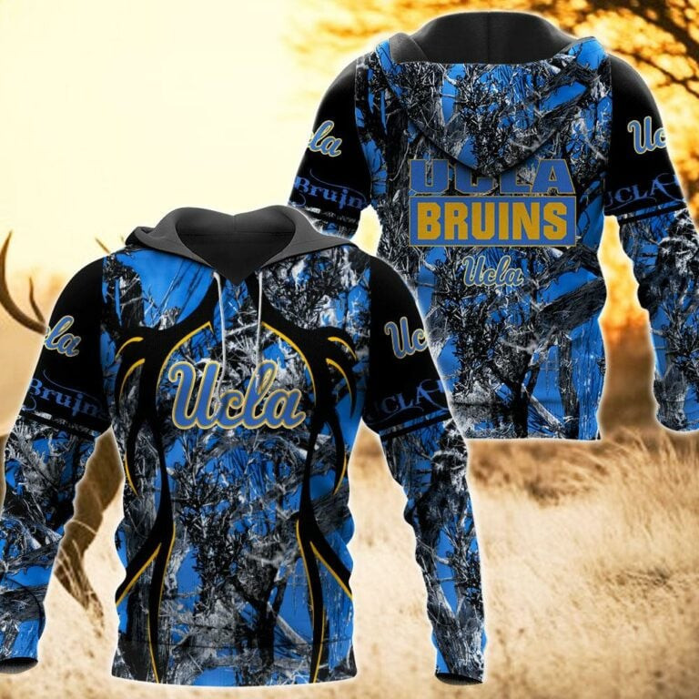 UCLA Camo Hunting 3D printed Sweatshirt Hoodie Zipped Hoodie