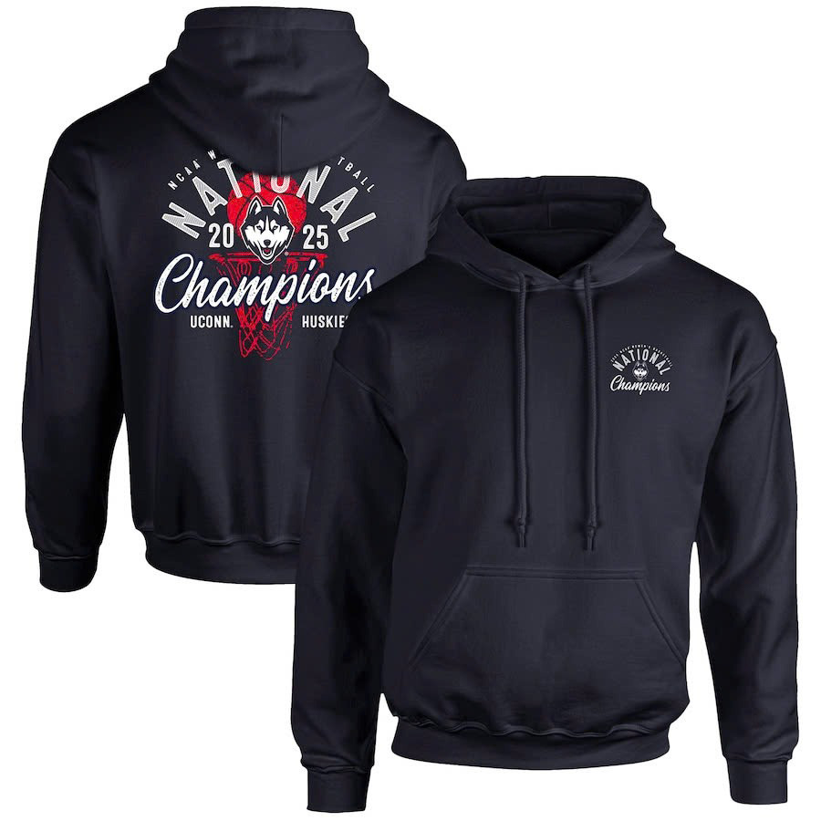 UConn Huskies 2025 NCAA WomenÃ¢â‚¬â„¢s Basketball National Champions Hoodie Basketball Enthusiast Gifts