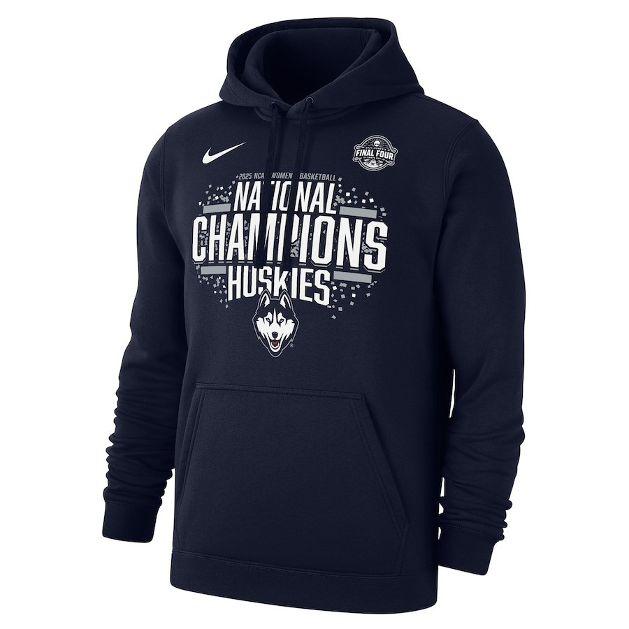 UConn Huskies 2025 NCAA Womens Basketball National Champions Locker Room Pullover Hoodie
