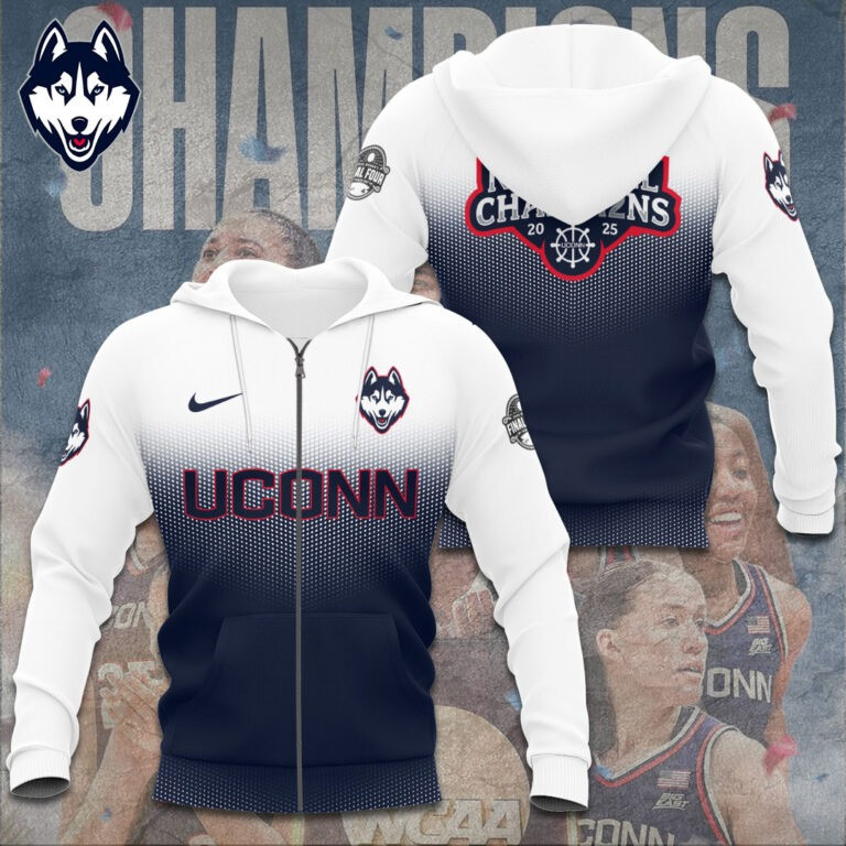 Uconn Huskies National Champions 2025 Zip Hoodie WomenÃ¢â‚¬â„¢s Basketball Good Gifts For Fans