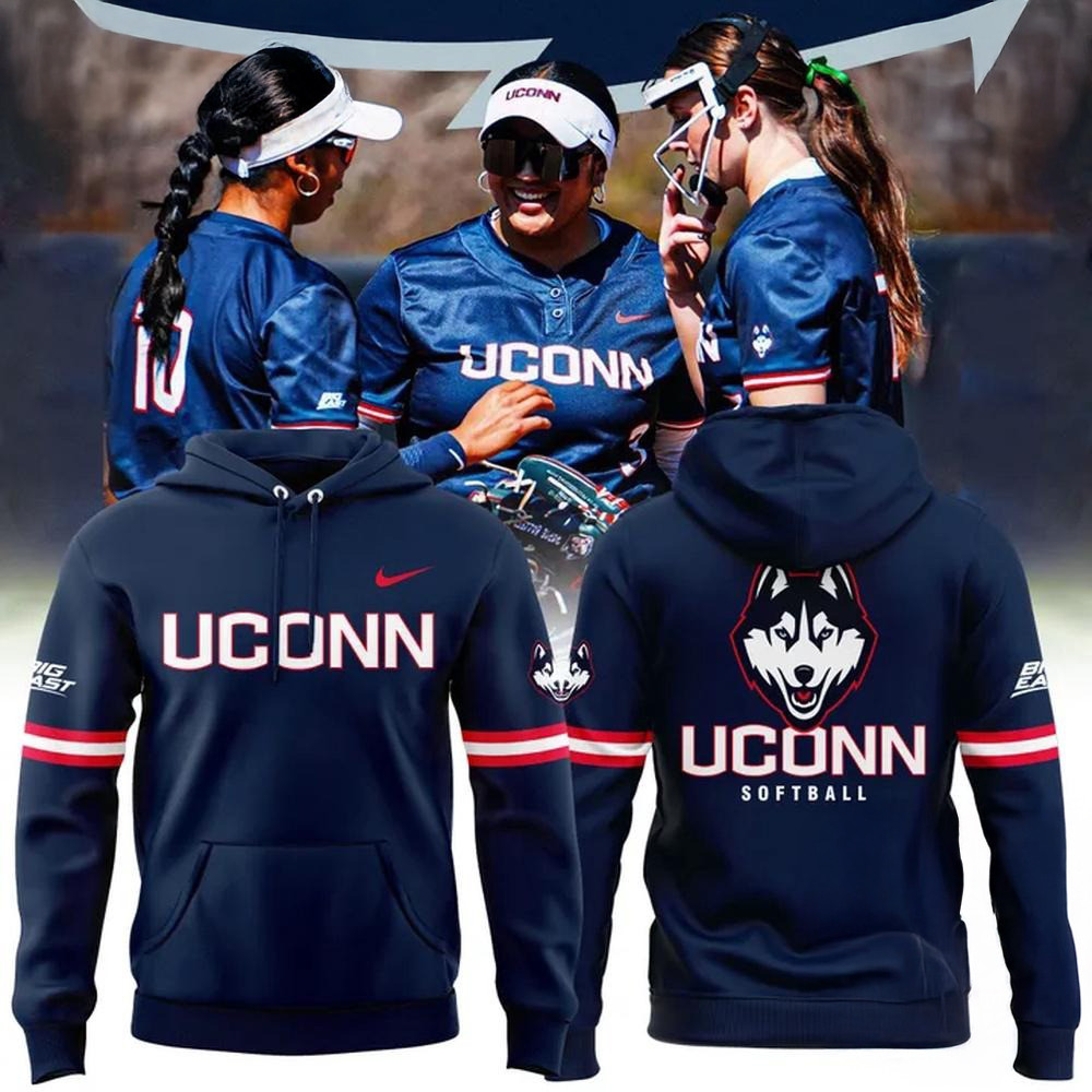 UConn Huskies Softball New Season 2025 Hoodie Softball Lovers Gifts