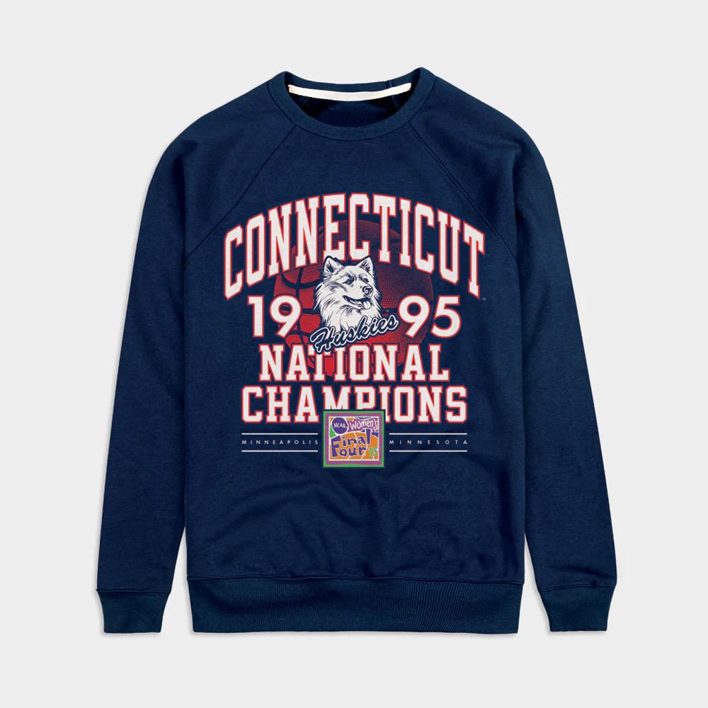 UConn WomenÃ¢â‚¬â„¢s Basketball 1995 National Champs Sweatshirt Good Gifts For Basketball Lovers